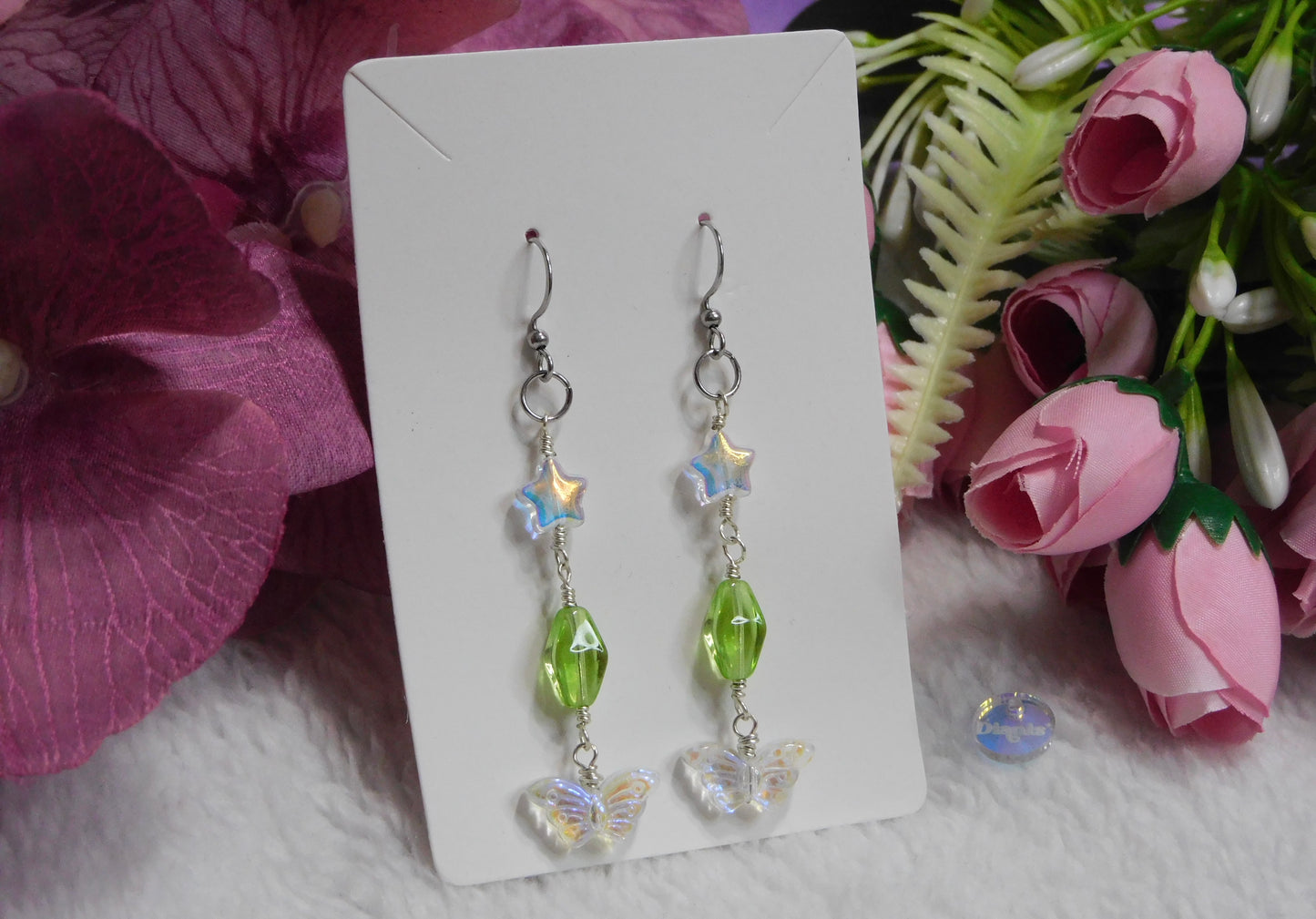 Pendientes estilo hada