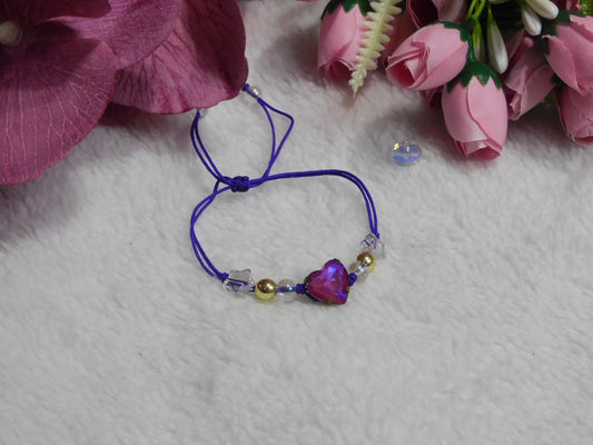 Purple Heart Bracelet