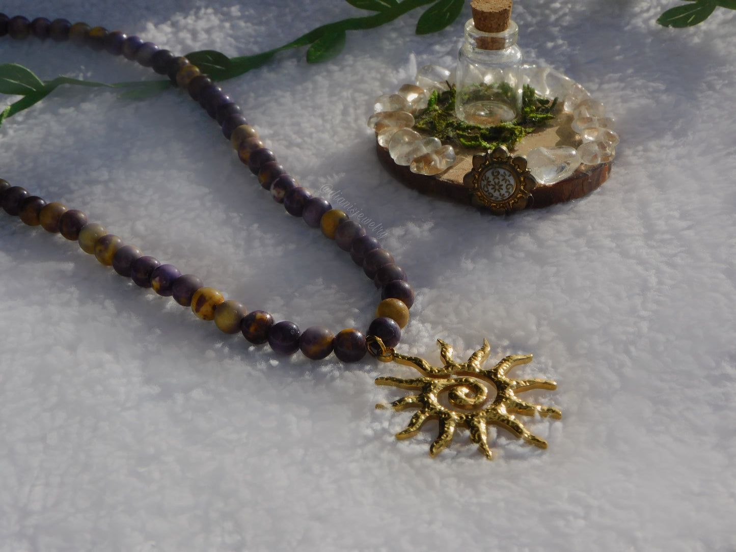 Spiral Sun Necklace