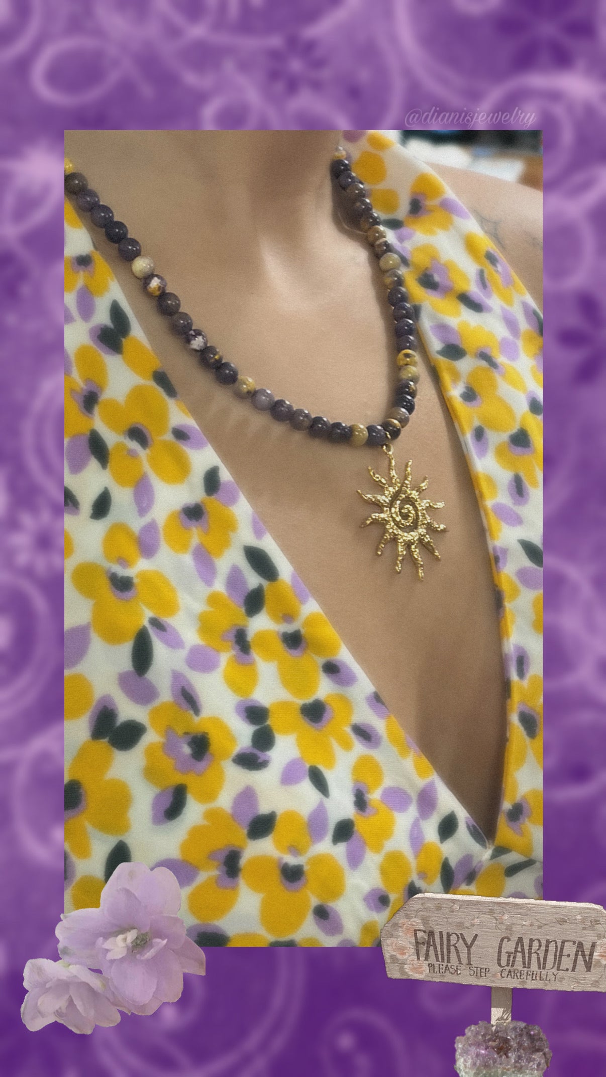 Spiral Sun Necklace