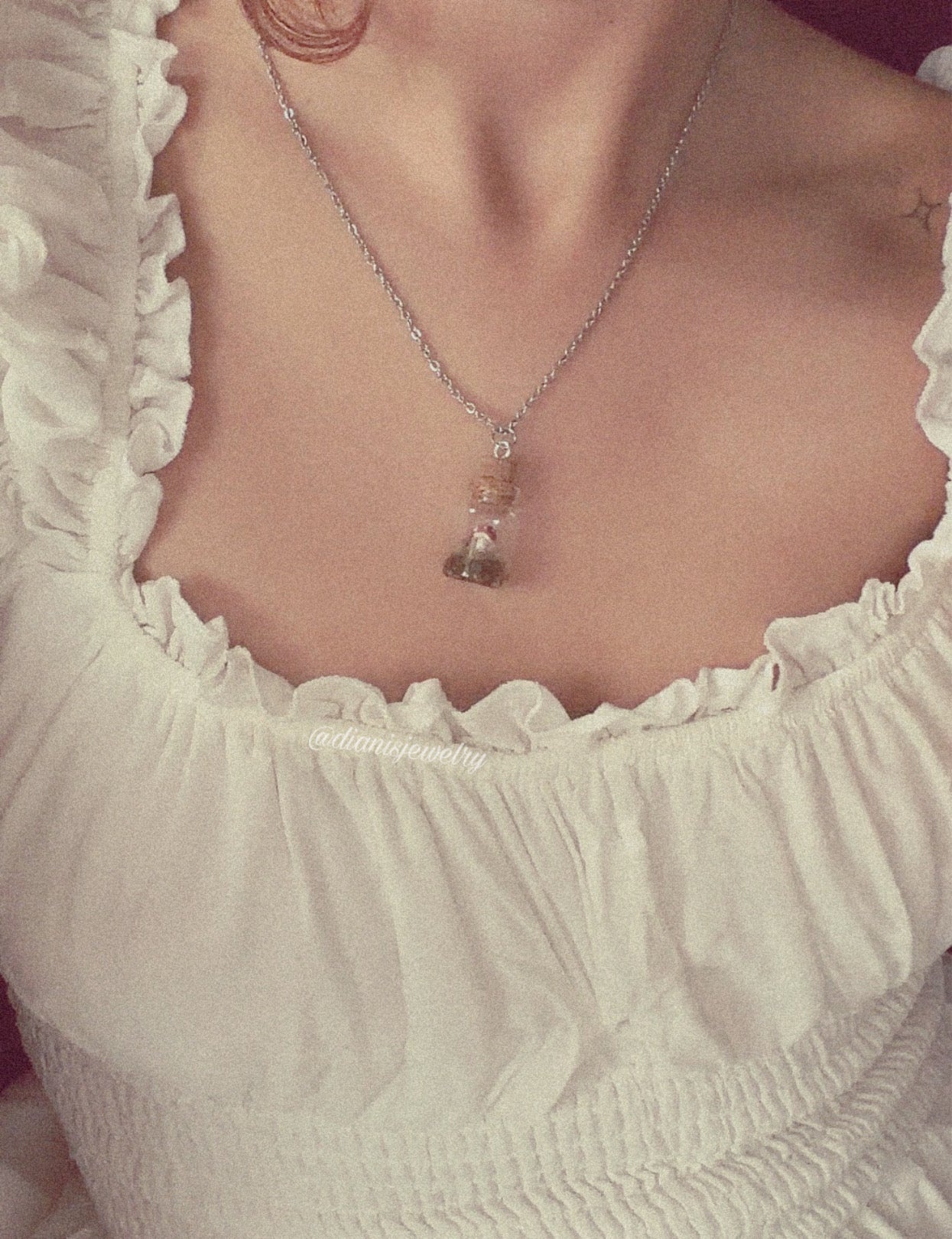 Tiny Mushroom Jar Necklace